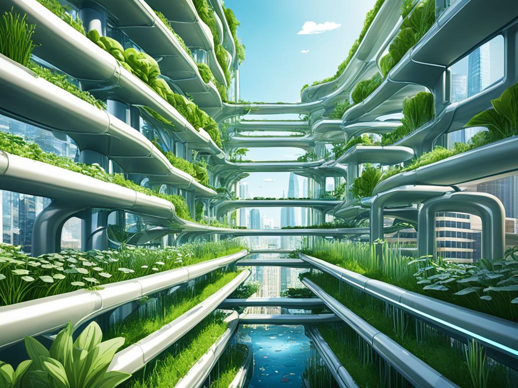 Aquaponics system in urban farming Aquaponics system in urban farming