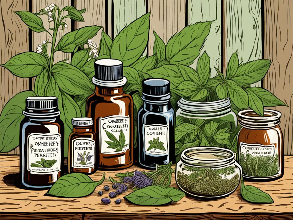 Comfrey Herbal Preparations