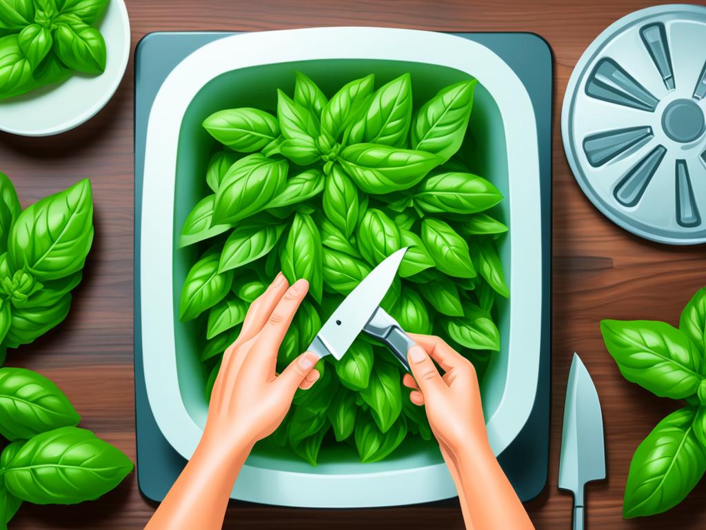 Freezing Basil Freezing Basil