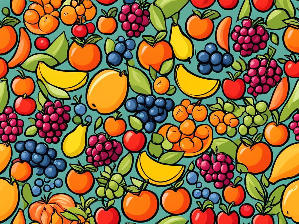 Fresh seasonal fruits selection