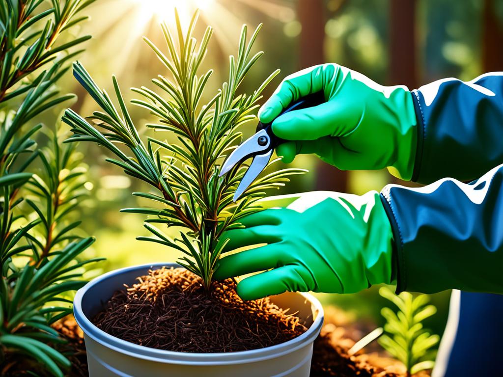 Garden Grooming for Rosemary