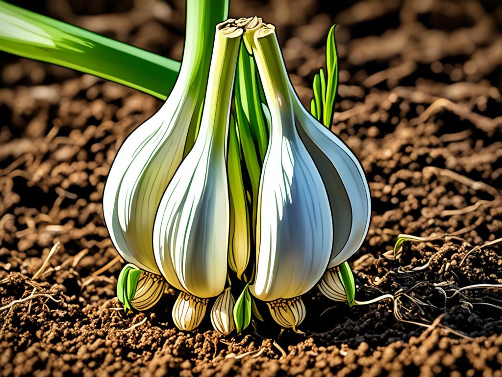 Garlic growth stages