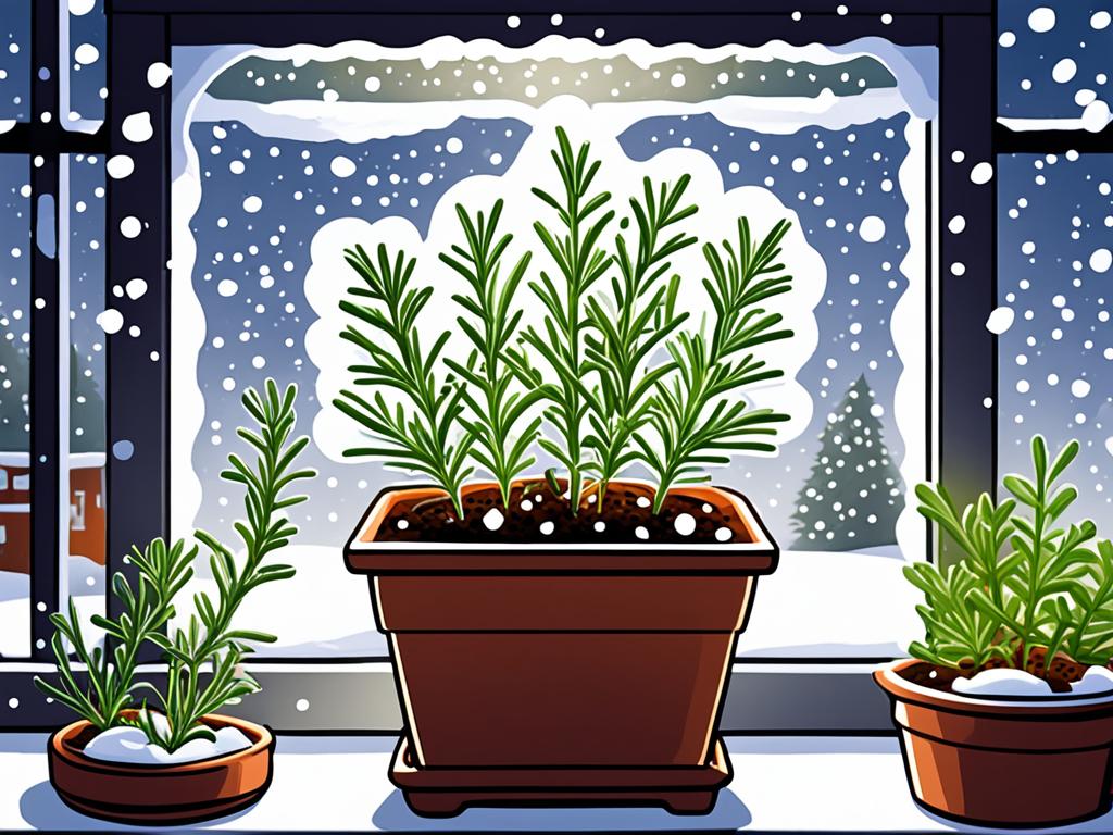 Growing rosemary in winter