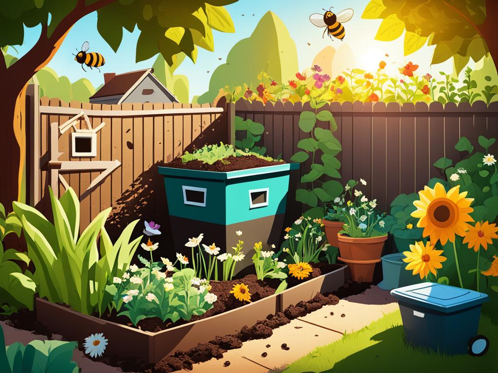 Home composting soil enrichment