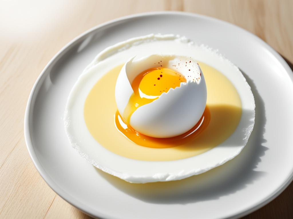 Inspecting egg contents for freshness