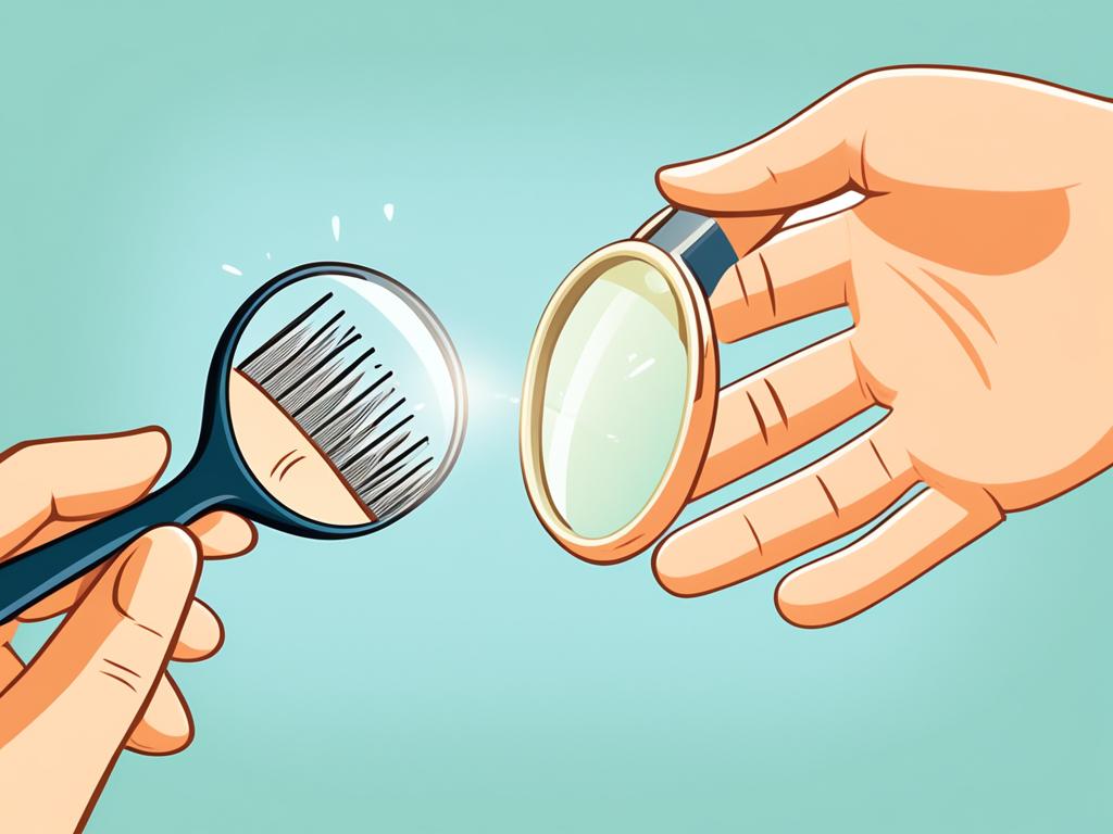 Nit combing for lice removal Nit combing for lice removal