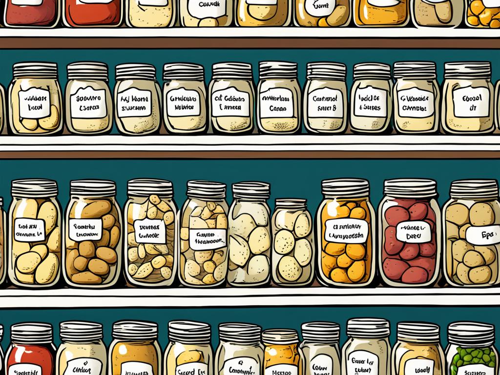 Optimal pantry organization for canned potatoes
