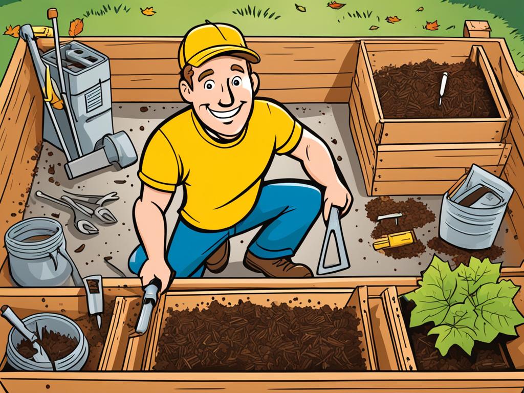 assembling compost bin