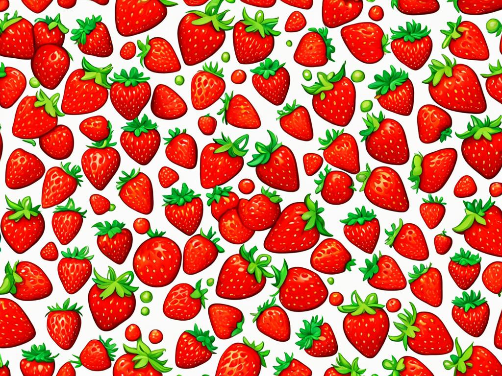 blended strawberries