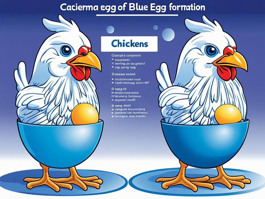 formation of blue eggs formation of blue eggs