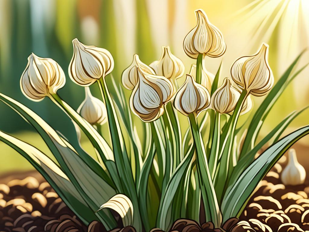 garlic leaf indicators signaling harvest time