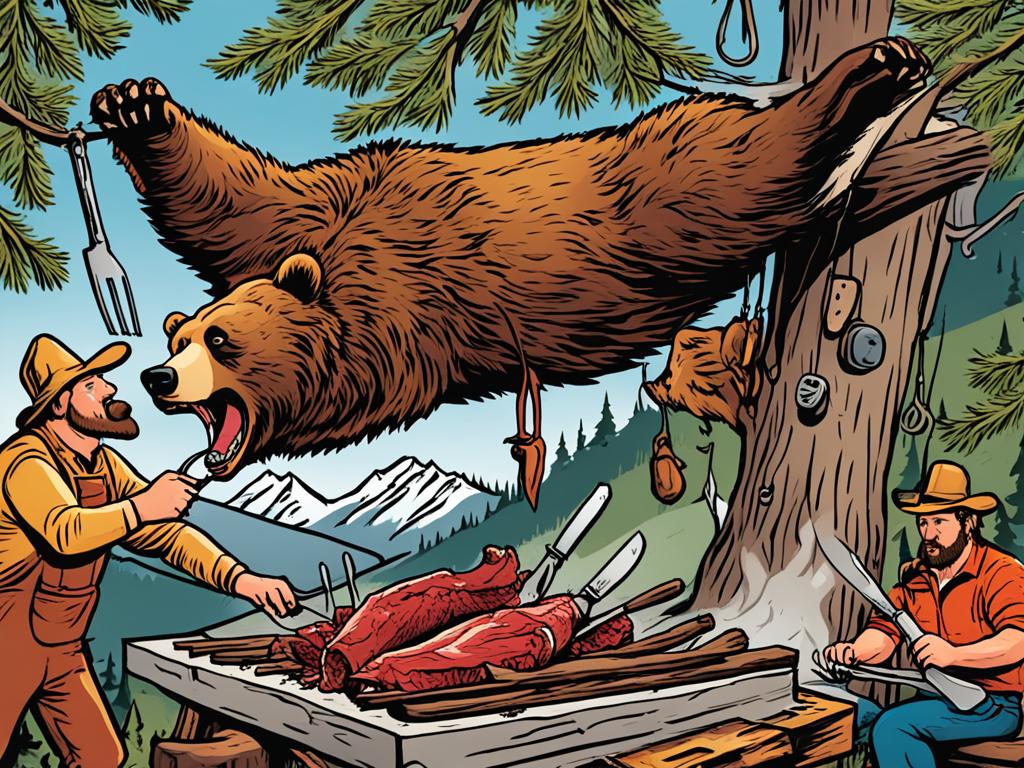 gourmet game dishes bear meat preparation