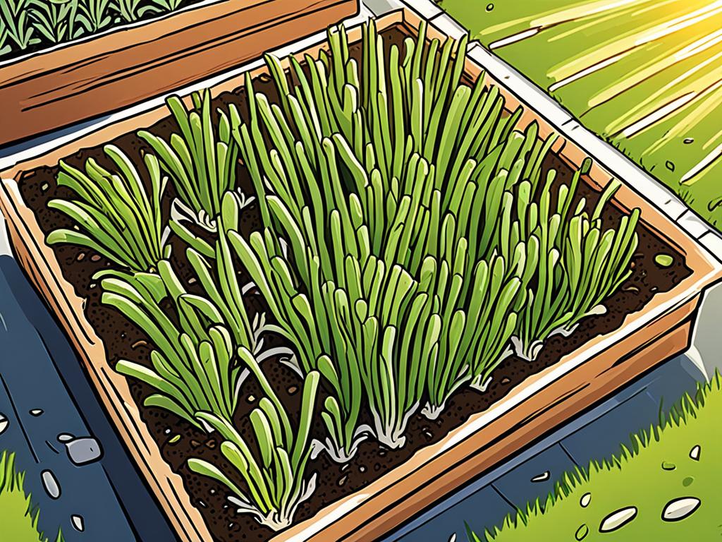 growing green onions in garden beds or containers