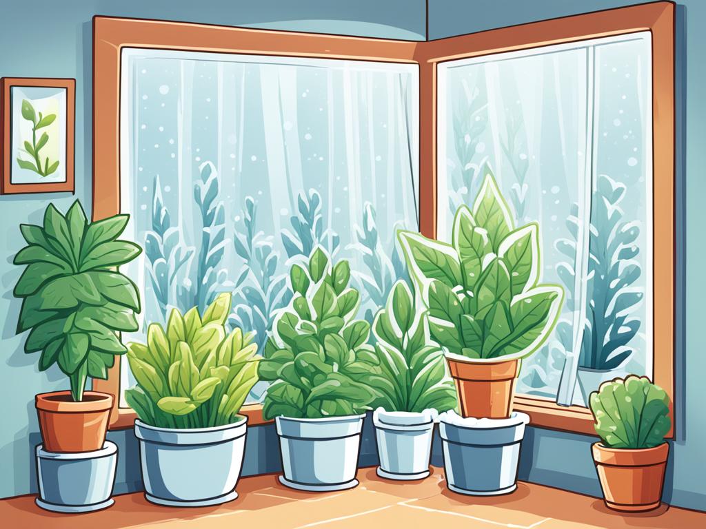 protecting indoor plants from cold drafts