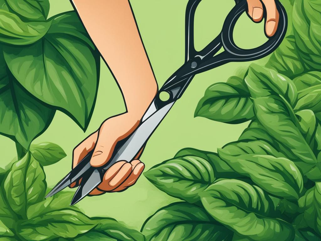 pruning basil pruning basil