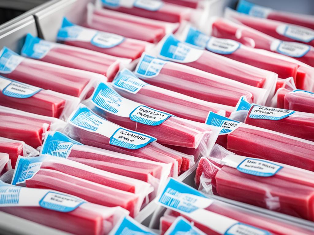storage options for frozen rhubarb