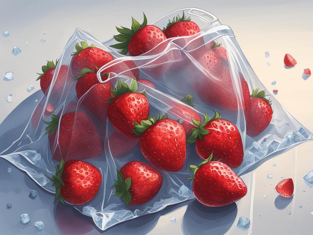 store frozen strawberries