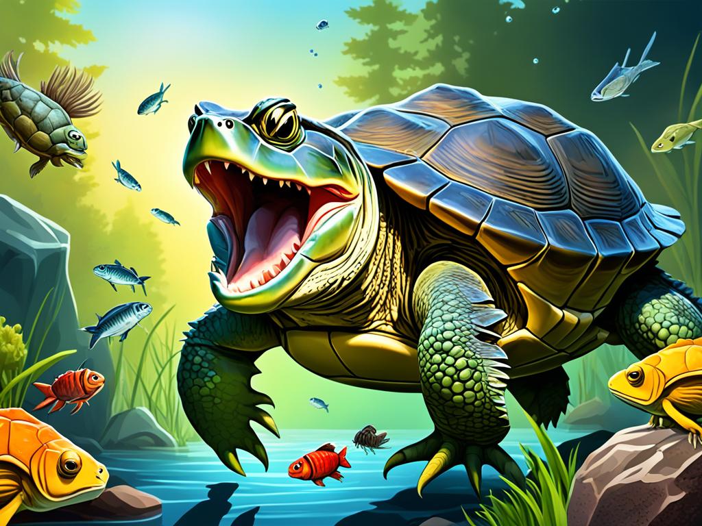 what do snapping turtles eat