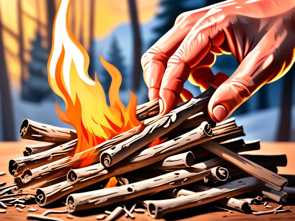 what is the proper way to start a fire
